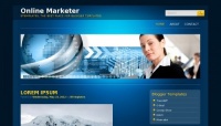 Online-marketer-blogger-template- Download Now